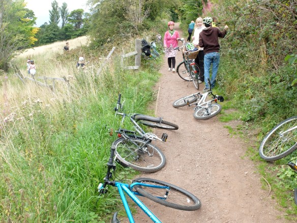 Family ride, September 2015 - bramble picking