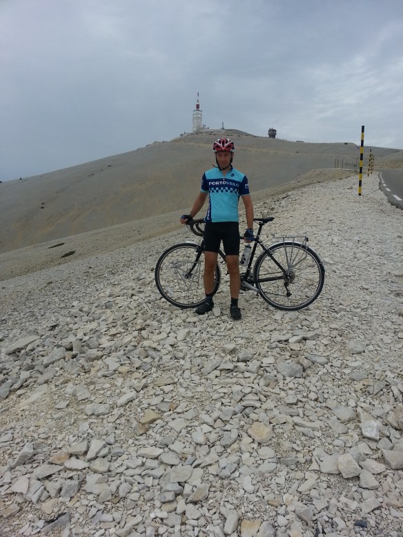 A Porto-velo jersey on Mont Ventoux