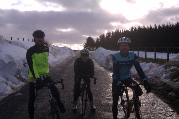 On the Gilston/Soutra road in the snow, January 2013