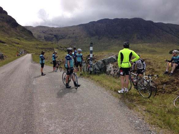 2015 Weekender - in Glen More, Mull, waiting by the roadside for a puncture