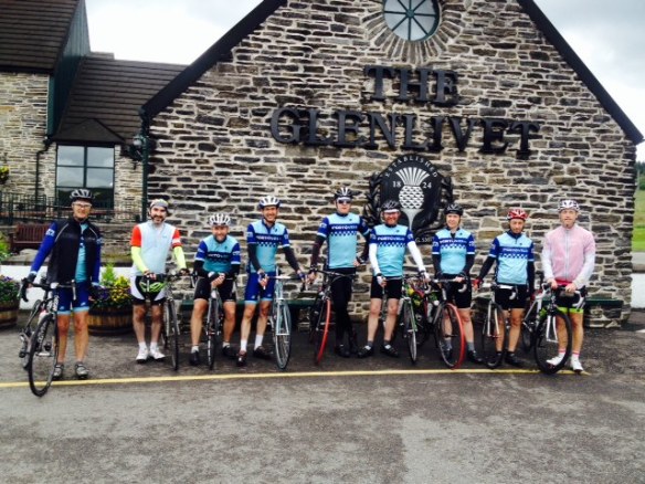 2014 Weekender - posing outside the Glenlivet distillery, Speyside