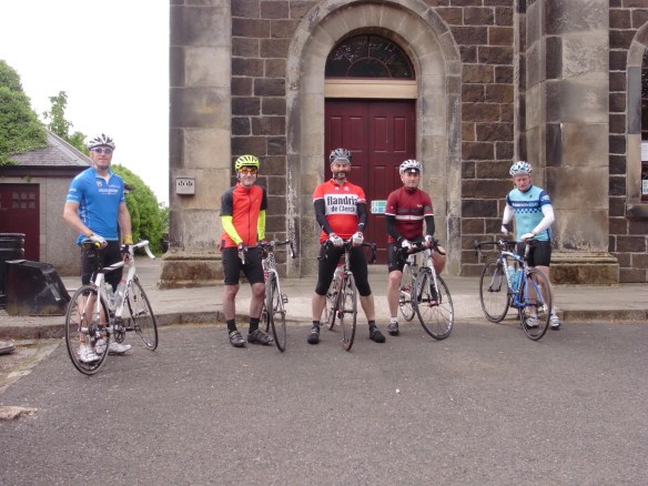 At Stirling YH, ready for the off, 1 June 2013